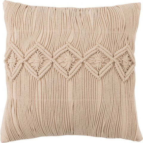 J-Line Kussen Cosy Katoen Beige Large