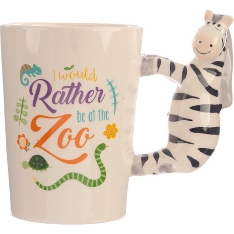 Beker met zebra handvat