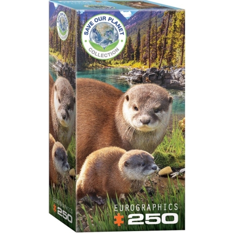 Eurographics Legpuzzel Otters - 250 XL stukjes