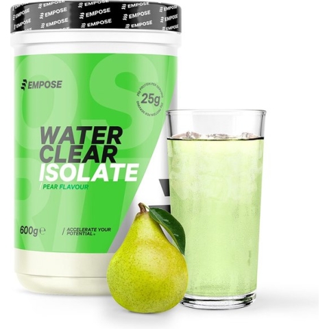 Empose Nutrition Water Clear Isolate - Proteine Ranja - Eiwit Poeder - Whey-Isolaat - Proteine poeder - Suikervrij/Vetvrij - 600 gr - Pear