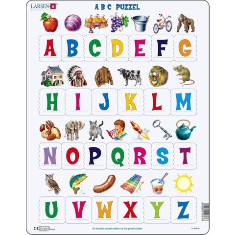 Larsen Legpuzzel Maxi Abc Junior - Karton - 26 Stukjes
