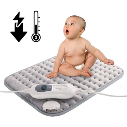 Mobiclinic Elektrische Warmtekussen - 40x30 cm - 3 warmtestanden - Automatische uitschakeling