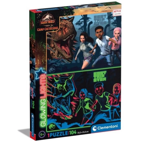 Clementoni JURASSIC WORLD Contourpuzzel 104 stuk(s) Kunst