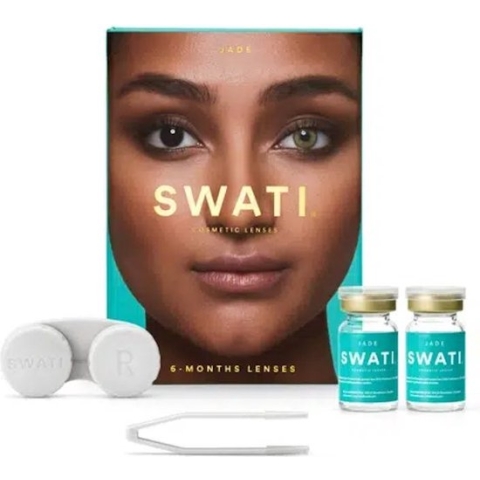 Swati - Coloured Contact Lenses 6 Months - Jade - makeup - 6 maanden