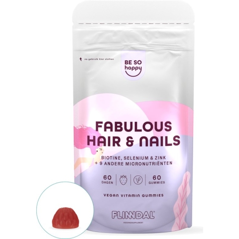 Fabulous Hair & Nails Gummies 60 gummies - Voor sterk glanzend haar en sterke nagels. Mákkelijk en lekker