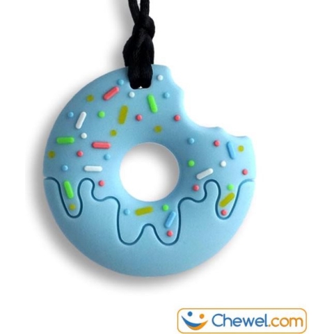 Bijtketting | Donut Happy Sprinkles | Blauw | Chewel ®