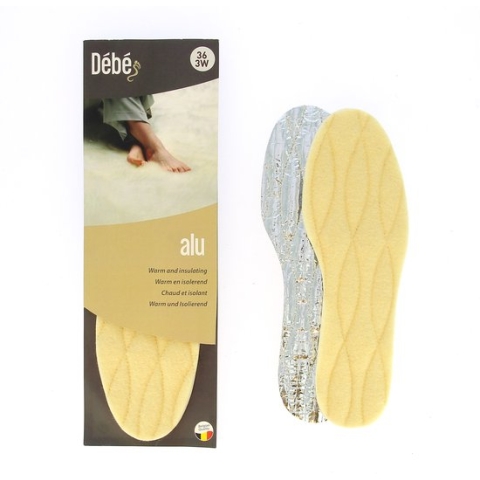DEBE Alu - Extra warme inlegzool met aluminium en scheerwol laag - 35