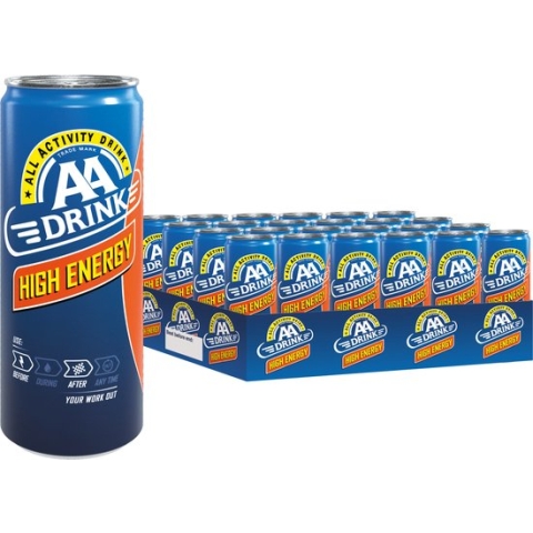 AA Drink High Energy 0,25ltr (24 blikjes, incl. statiegeld & verzendkosten)