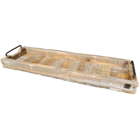 Houten dienblad robuust dienblad 58 cm landelijk | GerichteKeuze