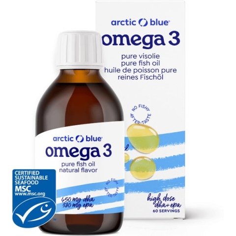 Arctic Blue Omega 3 - Pure Visolie Naturel - 300 ml - MSC - Vloeibaar