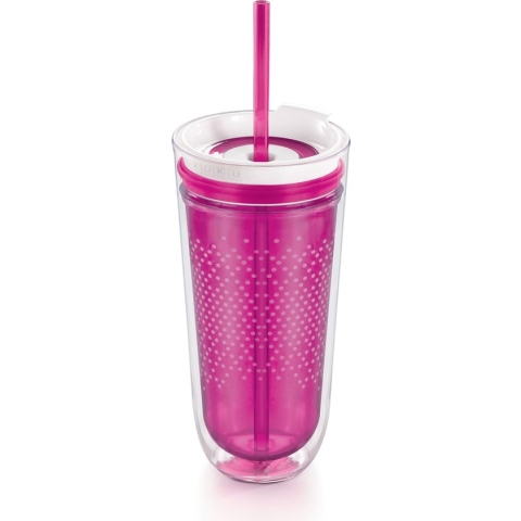 Zoku Hydration Drinkbeker - Incl Rietje - 325 ml - Paars