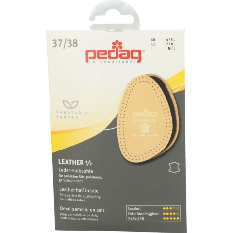 Pedag - beige - halfzool - leder - maat 39/40