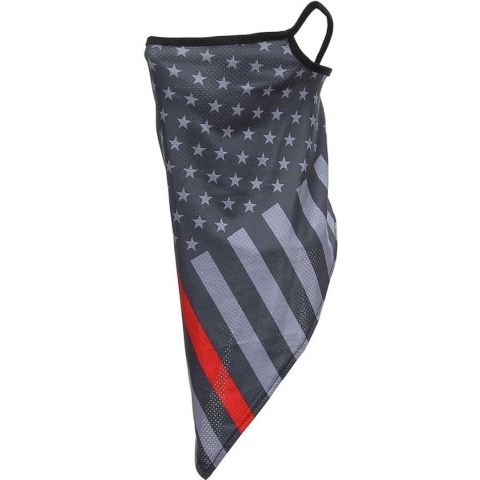 Gezichtsbedekking sjaal - USA grijs