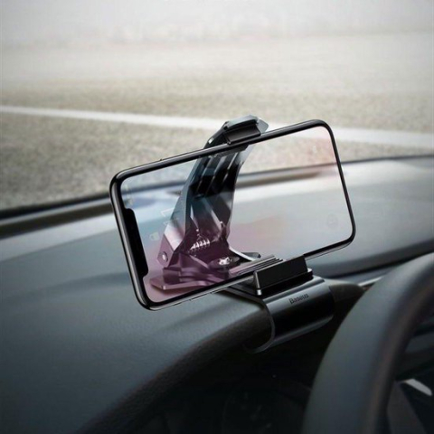 Baseus Direct-view Smartphone Houder Auto Dashboard Zwart