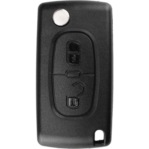 XEOD Autosleutelbehuizing - sleutelbehuizing auto - sleutel - Autosleutel / Peugeot 2 knops VA2