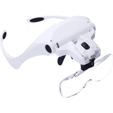 Vergrootglas Hoofdband met 5 Lenzen voor Hobbyreparatie en Lezen.