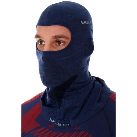 Brubeck | Bivakmuts / Balaclava met Merino Wol -Marineblauw - L/XL