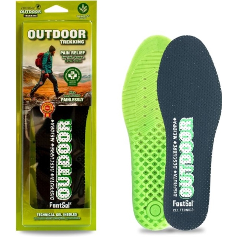 Footgel inlegzolen Outdoor Trekking - Eucalyptus - Groen - 35-38