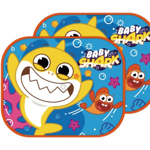 Baby Shark Zonnescherm - 2 Stuks