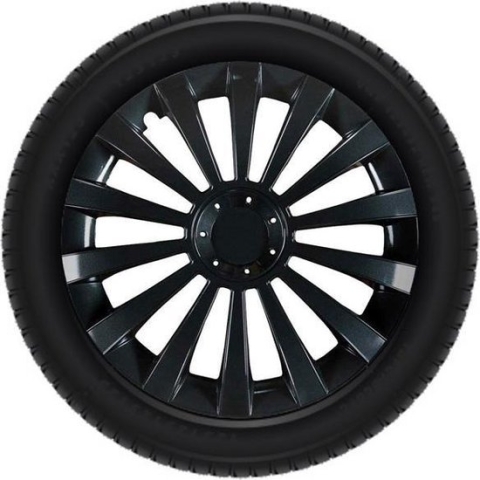 Wieldoppen set - 15 inch – Meridan zwart (4 stuks)