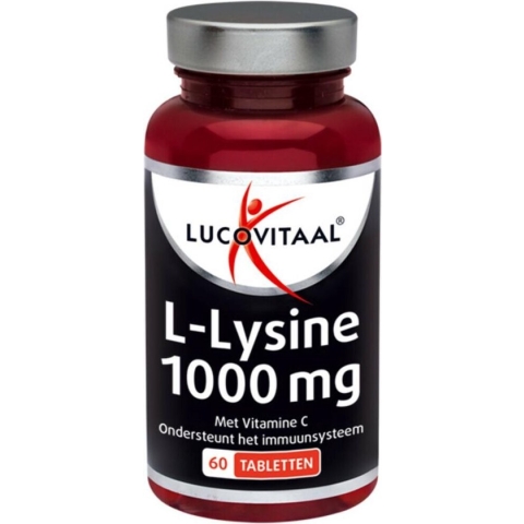 3x Lucovitaal L-Lysine 1000 mg 60 tabletten