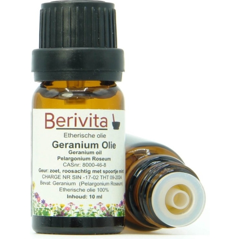 Geranium Olie 100% 10ml - Etherische Geraniumolie van Rozengeranium bloemen - Pelargonium