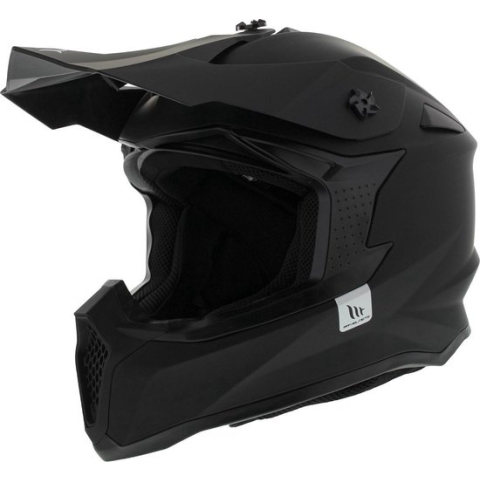 MT Falcon crosshelm solid mat zwart L