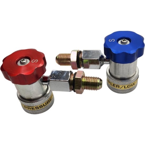 LB TOOLS Airco Vul koppeling nippels voor alle gangbare R134A auto koelmiddel aircosystemen snelkoppeling adapter set