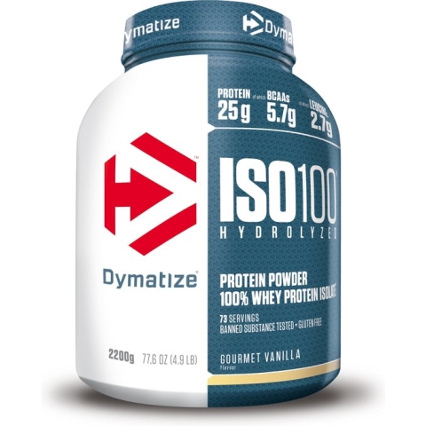 Dymatize ISO-100 Hydrolyzed - Eiwitpoeder / Eiwitshake - 2200 gram - Vanille