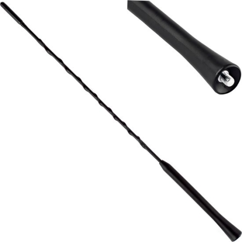 Auto antenne Spriet Aluminium - Dakantenne - 5mm - Zwart