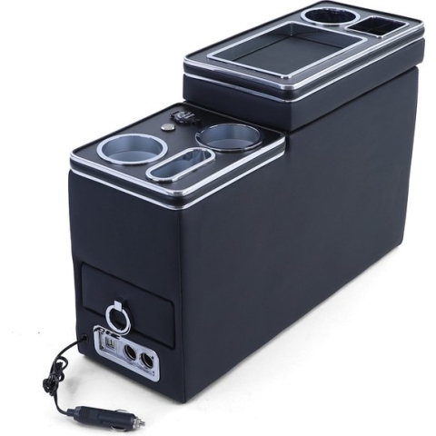 Mercedes Viano Vito Luxe Middenconsole USB Aansluiting Bekerhouder Organizer Opbergen Armsteun Opbergvak