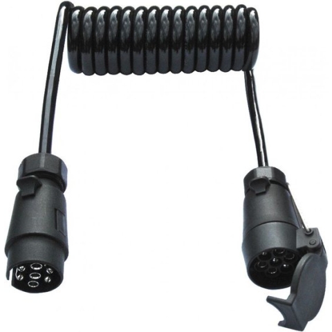 Spiraal verlengkabel 7-polig 1,5m