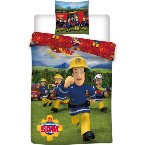 Brandweerman Sam Dekbedovertrek Crew - 140 x 200 cm - Polyester