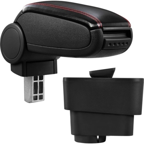 Armsteun Alfa Romeo MiTo vf 2008 kunstleer zwart en rood