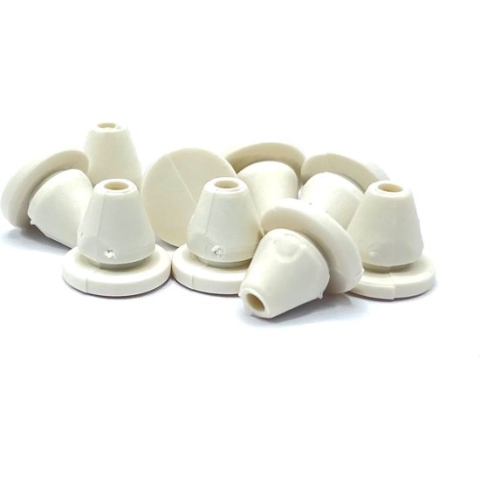 Kozijnbuffer wit 2mm - Deurbuffer - Stootdoppen - rubber dopjes - Equantu® - 10 stuks - Berkvens deuren
