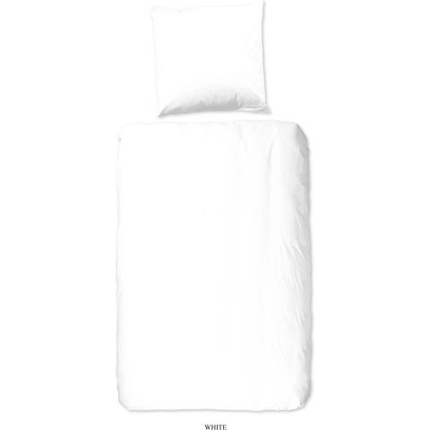 Dekbedovertrek 100x135+1-40x60 Good Morning cotton easy care white