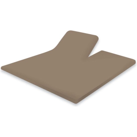 Elegance Splittopper Hoeslaken Katoen Perkal - zand - 180x200cm - Split Enkel - Single Split