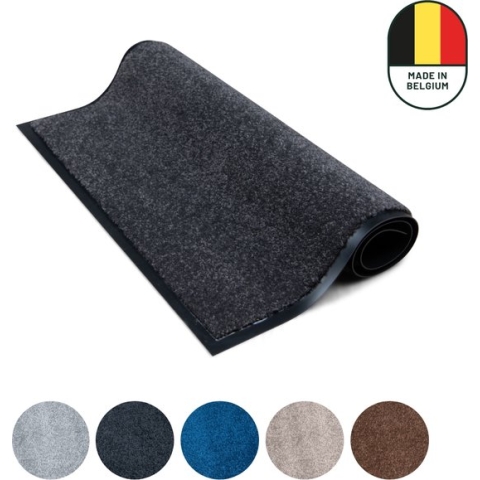 Deurmat binnen Studio M - CLASSIC PRO - Droogloopmat binnen 90x150 cm - DONKERGRIJS/ANTRACIET - Schoonloopmat - Antislip Deurmat - Inloopmat - Deurmat voor binnen of buiten - Verschillende Afmetingen en Kleuren