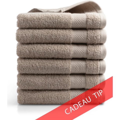 Handdoek Hotel Collectie - 6 stuks - 50x100 - taupe