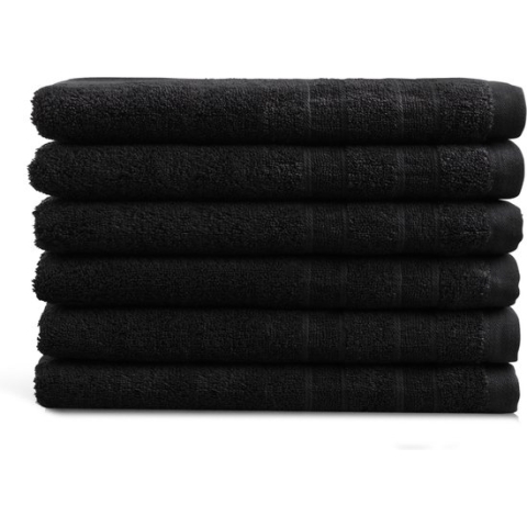 Gastendoekjes Luxor Hotel Deluxe - 6 stuks - 30x50 - zwart