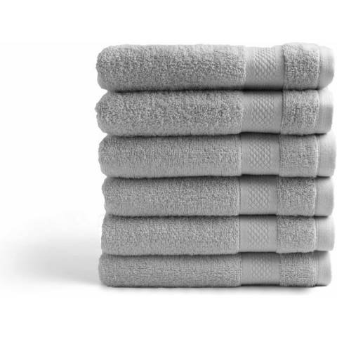 Handdoek Hotel Collectie - 6 stuks - 50x100 - licht grijs