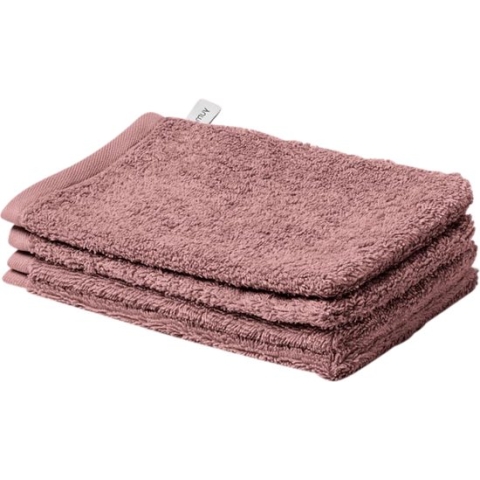 Yumeko washandjes terry poederroze 15x22 - 4 st