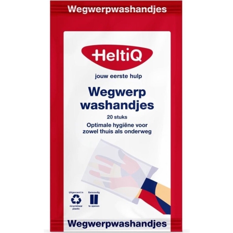 HeltiQ Wegwerpwashandjes 15 x 23 cm - 20 st.