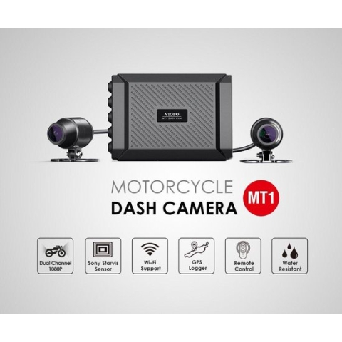 VIOFO MT1 - Motor Dashcam - 1080p FULL HD - Dual Channel