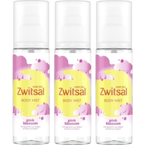 Zwitsal Body Mist Pink Blossom - 3x150 ml
