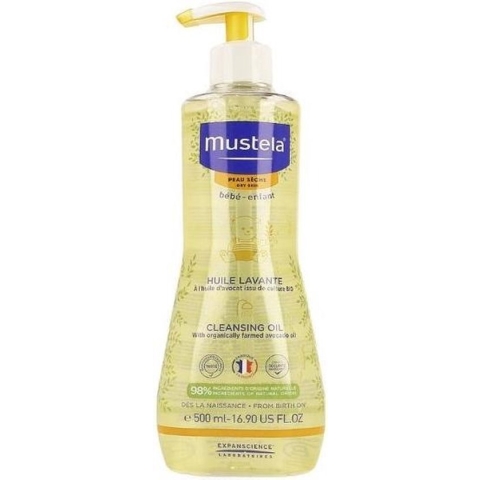 Mustela wasolie 500ml droge huid