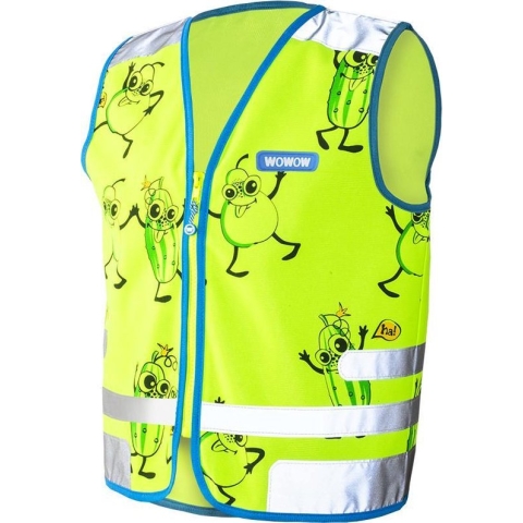 WOWOW Comic veggie Jacket groen - fluohesje kind EN17353 - XS