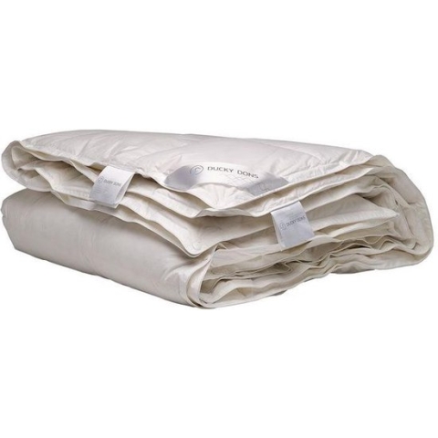 Ducky dons Halfdons Dekbed - Enkel - 15% Dons (Warmteklasse 1) - Eenpersoons - 140x220 cm - Wit