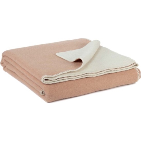 Most - Omkeerbare wollen deken Cuban Sand - 200 x 220 cm - beige-wit