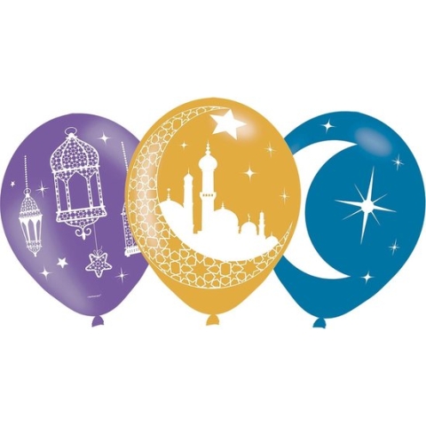 Ballonnen Eid Mubarak 30cm | 6 stuks